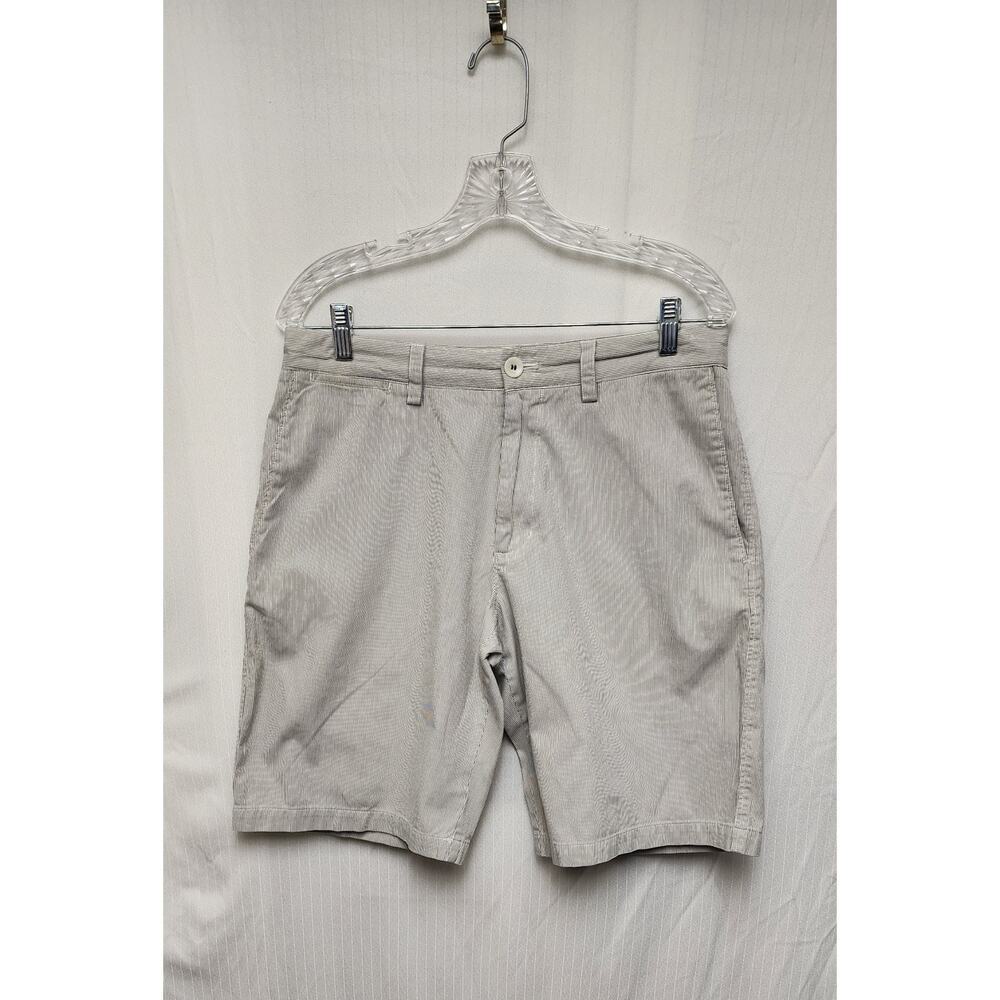 Banana Republic Mens Khaki 10.5" Inseam Bermuda Flat Front Shorts Size 32